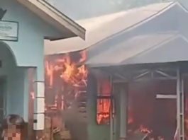 Dua Rumah Terbakar di Kebakaran Desa Nateh Kabupaten HST