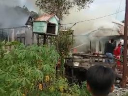 Warga Panik Selamatkan Harta Benda Saat Kebakaran di Kayu Bawang Gambut