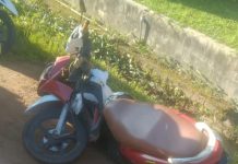 Dua Pengendara Sepeda Motor Terkapar di Jalan A Yani km 23 Landasan Ulin