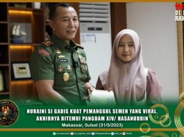 Viral Gadis Buruh Angkut Semen Ditemui Pangdam, Ternyata Mahasiswa
