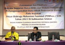 BPKP : Dana Hibah Pekan Olahraga Mahasiswa Nasional (POMNas) 2023 di Kalsel Rawan Diselewengkan