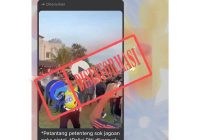 Video Polisi Dikeroyok dan Diusir Warga Hoaks