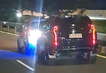 VIDEO VIRAL Pajero Sport Pakai Strobo Maksa Salip Calya di Jalur Kanan di Jalan Tol