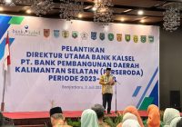 Lantik Fachrudin Jadi Dirut Bank Kalsel, Gubernur Ingatkan Soal Amanah