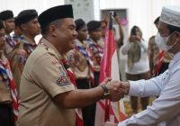 32 Pelajar SMP Tanah Bumbu Dilepas  Ikuti Kemah Bela Negara Nasional di Kiram Park