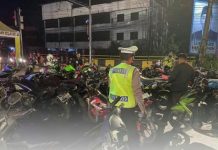 92 Sepeda Motor Knalpot Brong Diamankan Satlantas Polresta Banjarmasin