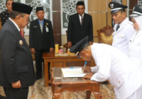 Bupati Tabalong Lantik Empat Penjabat Kades Pengganti Antar Waktu