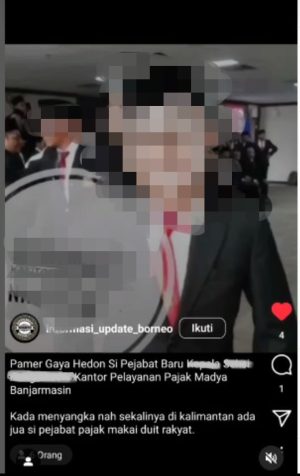 Geger! Diduga ASN Kantor Pajak Banjarmasin Bergaya Hedon