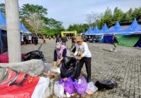 Peserta KBN Nasional 2023 Bersihkan Bumi Perkemahan Kiram Park