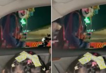 Meresahkan! Badut Kostum Karakter Pukul Wadah Uang ke Kaca Mobil