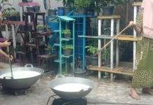 Tradisi Membuat Bubur Asyura, Warga Belitung Darat Gotong Royong Sejak Pagi