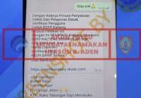Waspada Modus Penipuan via Whatsapp Mengaku Plt Kadisdik Kalteng