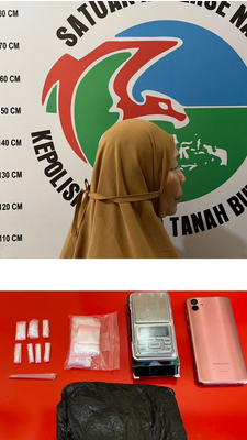 Satresnarkoba Polres Tanah Bumbu Amankan Nenek di Simpang Empat, Barang Bukti Bikin Geleng Kepala