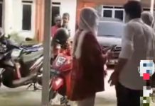 Viral Tiktok Istri Labrak Suami Saat Gelar Akad Nikah 'Izin Dinas Luar Kota'