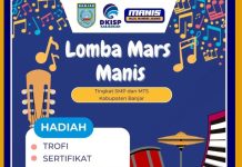 Yuk Ikuti Lomba Mars Manis HUT Kabupaten Banjar ke-73