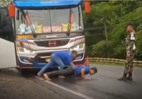 Viral Sopir Bus Dihukum Push Up oleh Anggota TNI, ini Kisahnya