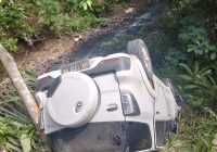 Mobil Tercebur di Padang Batung Kabupaten HSS