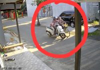 Terekam CCTV Aksi Copet di Jalan Berintik Martapura Pakai Scoopy Putih