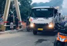 Jembatan Sei Maluka di Bati Bati Kembali Dibuka, Hanya Angkutan Tonase Rendah