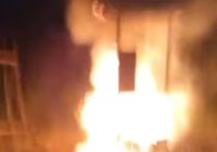 Gerobak Soto Terbakar di dekat KCG Landasan Ulin, Diduga dari Kompor