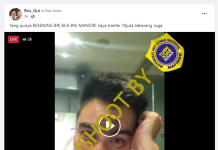 Waspada Akun Facebook Bos_Qui Tampilkan Wajah Baim Wong Bagi-Bagi Duit Rp 10 Juta