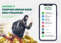 Waspada Modus Penipuan Undian Emas Pegadaian