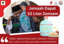 Dapat 10 Liter Air Zamzam, 5 Liter Diambil di Asrama Debarkasi, Sisanya?