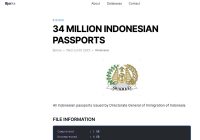 WADUH! 34 Juta Data Paspor WNI Bocor dan Dijual, Bjorka Tersangkanya