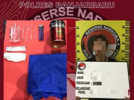 Dilaporkan Warga Lewat Aplikasi CANGKAL, Pria Bawa Sabu Ditangkap Depan Pos Lantas Banjarbaru