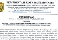 Pemko Banjarmasin Lelang Jabatan Tiga Kepala Dinas yang Kosong, Cek Syarat dan Cara Daftarnya
