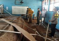 Plafon Ruang Kelas SMPN 3 Bati Bati Ambruk Timpa Dua Siswi, Begini Kondisinya