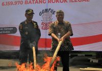 Rokok Ilegal Senilai Rp 7 Miliar Dimusnahkan Bea Cukai