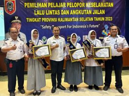 Kabupaten Tabalong Juara 1 dan 3 Pemilihan Pelajar Pelopor Keselamatan LLAJ