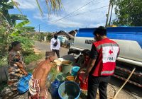 Air Sumur Warga Desa Kaliukan Kabupaten Banjar Berbau, PMI Beri Bantuan Air Bersih