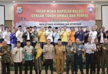Kapolda Kalsel Gelar Pertemuan dengan Pemimpin Parpol dan Tokoh Ormas