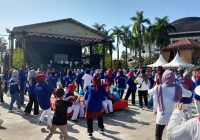 1.000 Peserta Ramaikan Senam Pencegahan Osteoporosis di Taman Budaya Kalsel