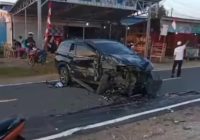 Tabrakan Mobil vs Sepeda Motor dekat Tikungan S Puntik