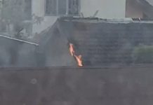 Kebakaran di Komplek Pal 8 Permai Kabupaten Banjar