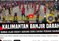 Viral Video Perang Saudara Suku Dayak Akibat Rocky Gerung, itu Hoaks