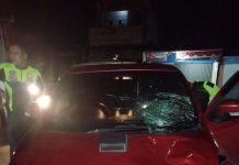 Datsun Go Merah Tabrak Pejalan Kaki, Tewas di Tempat Kejadian Jalan Provinsi Desa Bersujud