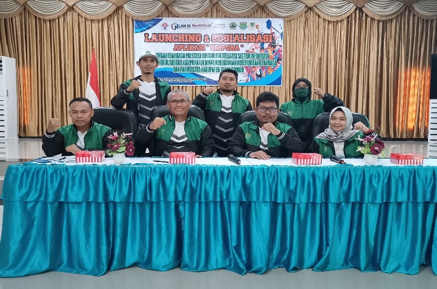 Disbudporapar Tanbu Hadirkan Inovasi, Luncurkan Aplikasi Sistem Informasi Pembangunan Olahraga (Sinpora)