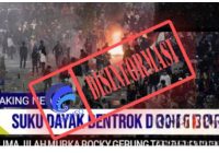 Viral Bentrok Libatkan Suku Dayak Karena Rocky Gerung, Cek Fakta