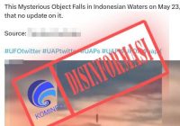 Viral Video UFO Jatuh di Laut Indonesia, Cek Fakta