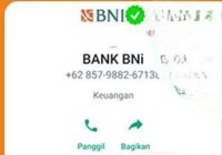 Waspada Jika Terima Pesan Whatsapp Mengatasnamakan BNI