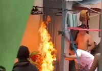 Tabung Gas Melon Terbakar Bikin Panik Warga Prona 1 Gang Pembangunan