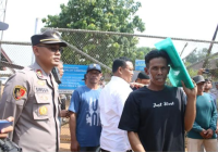 Polres Banjarbaru Kawal Aksi Demo Puluhan Warga Terhadap PT Galuh Cempaka