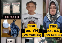 Pasutri di Landasan Ulin Banjarbaru Ini Kompak Jadi Pengedar Sabu