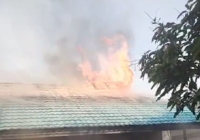 SMPN 2 Gambut Terbakar Terkena Jilatan Kahutla, Begini Kondisinya