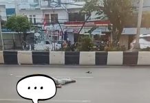 Pria Ditemukan Terkapar depan HBI Banjarmasin Diduga Korban Laka