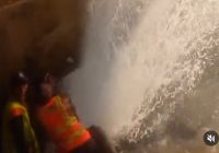 Pipa PAM Bandarmasih di Bawah Jembatan Kelayan B Bocor
